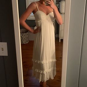 Nicole Miller White Summer Maxi Dress